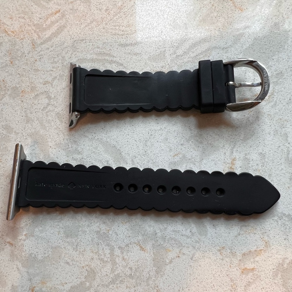 Kate Spade black scalloped iwatch band
